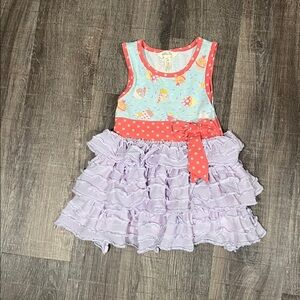 Matilda Jane Pink and Blue Cupcake Dress